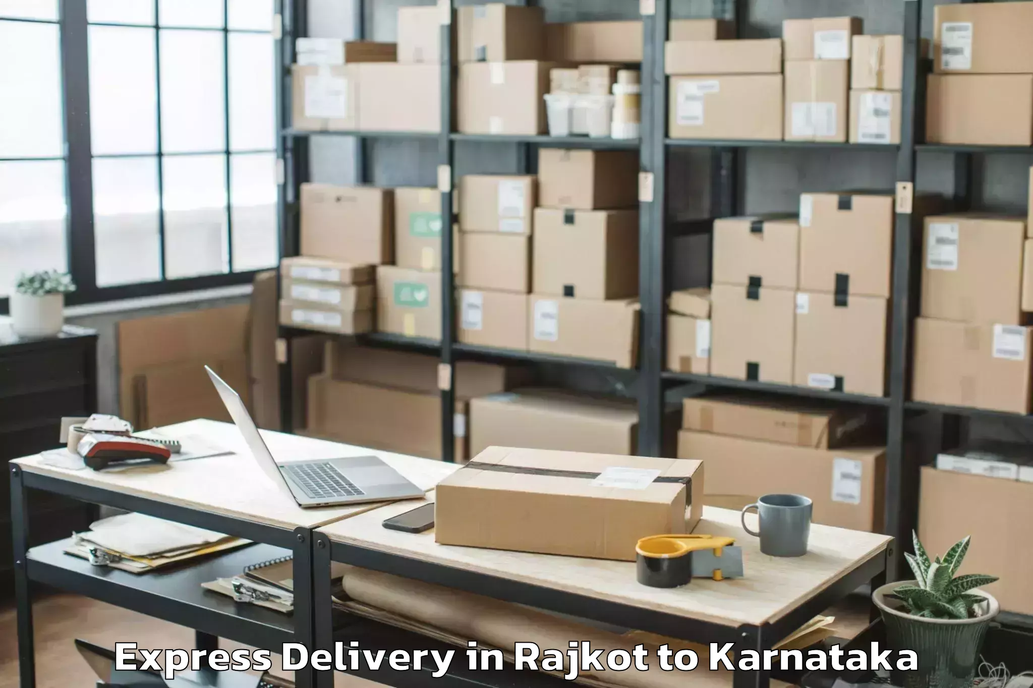 Leading Rajkot to City Centre Mall Mangalore Express Delivery Provider